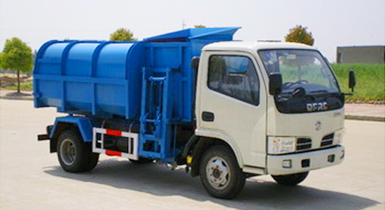 东风福瑞卡挂桶垃圾车(5立方)